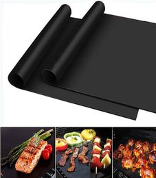 BBQ Grill Mat Durable NonStick Barbecue Mat 4033cm Cooking Sheets Microwave Oven Outdoor BBQ Cooking Tool2381132