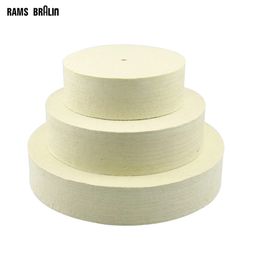 6" 8" 10" Diameter * 2" Thickness Wool Felt Polishing Buffing Wheel Jade Metal Mirror Surface Finish Bench Grinder Tool