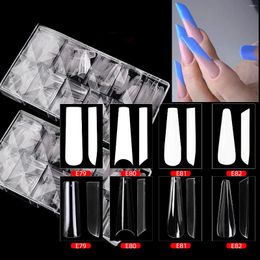 False Nails 400Pcs/Box Full Cover Press On Nail XXL Extra Long Extension Builder Manicure Salon DIY French Fake Tips Gel