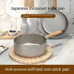 Pans Wheat Rice Stone Extra-thick Non-stick Milk Pot Baby Food Supplement Home Cooking Fried Instant Noodles One Induction