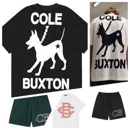 Free shipping Cole Buxton T-Shirts short pants summer spring loose green Grey white black t shirt Men women high quality classic slogan print Top Tee comfortable a