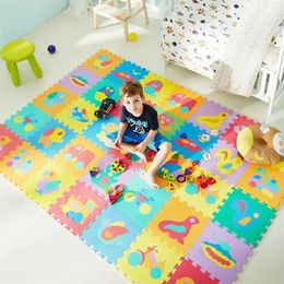 Baby game mat Childrens EVA foam puzzle carpet 30cmX30cm interlocking floor tile education numeric activity game toy 240511
