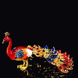 Other QIFU Art Craft Lifelike Beautiful Peacock for Home Decor