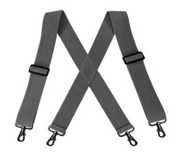 Heavy Duty Suspenders Big Tall 5cm Wide with 4 Swivel Hook Belt Loop X Back Work Braces Adjustable Elastic for Men Women Fashion5677955