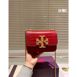 Toryburche Bag Women Bag Designer Bag Tori Birch Crossbody Handbags Crocodile Toryb Bag Paern Head Layer Cowhide Shoulder Messenger Large Fashion 576