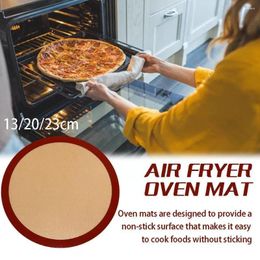 Baking Tools Non Stick Round Silicone Mat Heat Resistant Cake Pan Liner Sheets Pad Macaron Pizza Bread Cook For Oven Air F D7X7