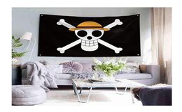 Shaboo Prints Luffy One Piece Jolly Roger Pirate Flags Banners 3 x 5ft With Four Brass Grommets1380867