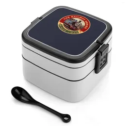 Dinnerware The Railway Series Badge Bento Box School Kids Office Worker 2Layers Storage Tank Engine