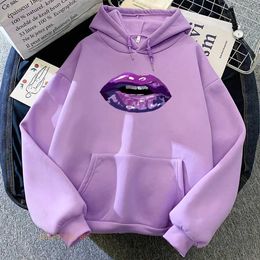 Men's Hoodies Sweatshirts Purple Hoodies Fashion Korean Kpop Band Sweatshirts Flce Comfortable Women/Men Hooded Pullovers Sudaderas Ropa Mujer Girl Y240510
