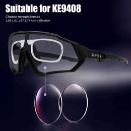 Outdoor Eyewear For KE9408 Style Prescription 1.56 1.61 1.67 1.74 Aspheric Optical Lenses Myopia Frame Cycling Glasses Sunglasses Bike EyewearQ240514