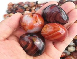 Holiday gift 5pcs Beautiful Natural Sardonyx Tumbled Stones And Minerals Palm Agate Gemstones Healing Crystals For Home Decoration9173762