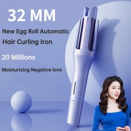 Automatic Hair Curler Stick Negative Iron Electric Ceramic Fast Heating Rotating Magic Curling Hairdressing Tool 240515