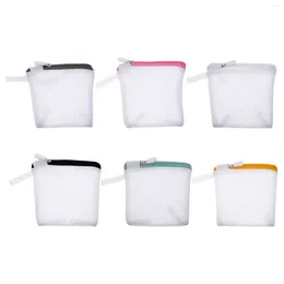 Laundry Bags 6pcs Foldable Portable Zipper Closure Travel Washing Machines Storage Bag Set