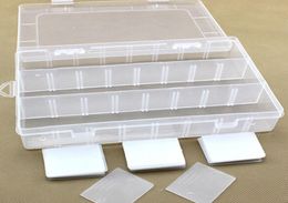 24 Compartment Storage Box Plastic Box Jewellery Earring Case For Collection Drawer Divider cosmetic Organiser makeup organizer7174975