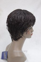 Wigs free shipping charming beautiful new Best Hot sell Senegal Havana Afro African style Wig Bangs Short straight braid Hivision