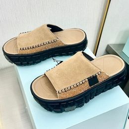 2024 High End Quality Australian Warm Luxury Brand Semi Slippers Womens Shoes 5877 Series Official Website Synchronised Cow Leather Rubber Foam Sole Women Slippers