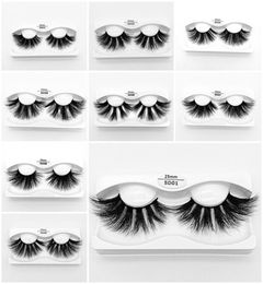 NEW 25mm 3D Mink Eyelashes Natural Soft False Eyelash Big Volume Long Eyelash Extension For Makeup5677977