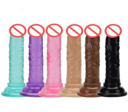 Mini Dildo Jelly Suction Cup Dildos Male Artificial Penis Dick For Women Sex Adults Toy FEU1235681157