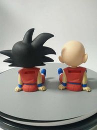 Action Toy Figures Cartoon Z Goku Piggy Bank Money Box Goku Kuririn Anime Figure Saving Coin Piggy Bank Box Saving Pot Model Toys