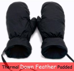 Five Fingers Gloves Down Feather Thermal Snowboard Ski men women Winter Warm snow mountain Skiing snowmobile mittens kids long rop2711883