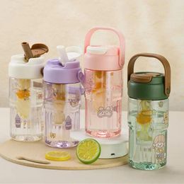 Water Bottles Sports Bottle Durable Not Easy To Leak High Capacity Sippy Cup Drinking Utensils Transparent Good Looking Anti-fall