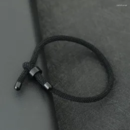Charm Bracelets Minimalist Cord Chain Bracelet Stainless Steel Clasp Adjustable Rope Braclet Friendship Jewellery Festival Accessories Joias