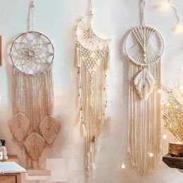 Tapestries Dream Crystals Boho Home Decor Stones Catchers With For Tapestry Bohemian Bedroom Giant Moon Catcher Macrame Wedding