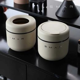 Waste Bins French Style Mini Garbage Cans with Lid Creative Desktop Office Home Garbage Basket Trash Bin for CarInterior Home Decoration B240514