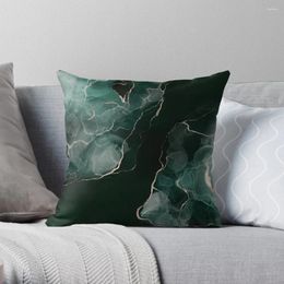 Pillow Emerald Green Abstract Art Throw Case Decorative S Sofas Covers