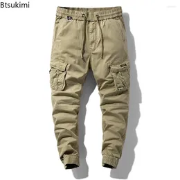 Men's Pants 2024 Fashion Tactical Cargo Vintage Casual Joggers Comfy Loose Cotton Trousers Men Multi-pockets Hip Hop Sweatpants