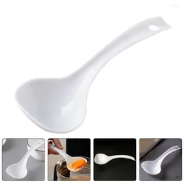 Spoons 6 Pcs El Soup Ladle Canteen Cooking Serving For Buffet Household Long Handle Porridge Pp Big