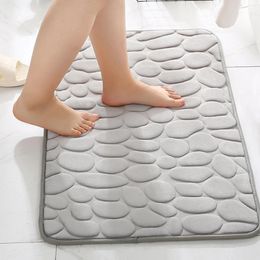 Bath Mats 40x60cm Floor Mat Memory Foam Soft Washable Non-slip Water Absorption For Home Bathroom Decoration