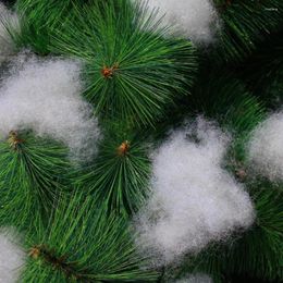 Christmas Decorations Fake Snow Decoration Soft Fluffy Long Lasting Diy Artificial Cotton For Winter