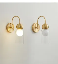 Wall Lamp High-end Light Luxury Simple Copper Suitable For Bedroom Living Room Corridor Bar Restaurant