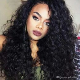 Wigs Glueless 360 Lace Wigs For Black Women High 250% Density hd invisible swiss Front Human Hair With Baby Hairs Brazilian Deep Wave W