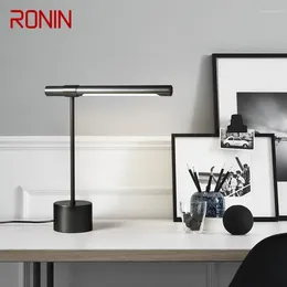 Table Lamps RONIN Modern Brass Lamp LED Creative Simple Black Bed Desk Light For Home Living Room Bedroom Decorate