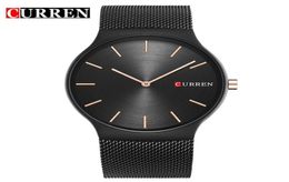 CURREN Brand Luxury Mens Quartz Watch Men Waterproof Ultra Thin Analog Watches Male Fashion Sports Black Relogio Masculino 82562291026719