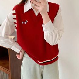 TB Mulher Sweater Nicks Sleeves Designer Sweaters camisas de blusa com bordados femininos tops slim tees s-l