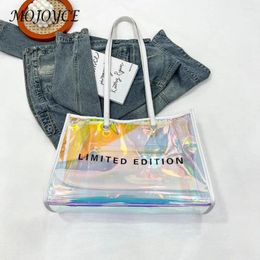 Duffel Bags Ladies PVC Transparent Bag Fashion All-Match Messenger Women Travel Handbag For Outdoor Shopping