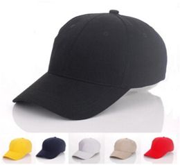6 Color Designer Plain Cotton Custom Baseball Caps Adjustable Strapbacks For Adult Mens Wovens Curved Sports Hats Blank Solid Golf4688091