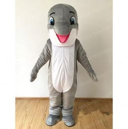 Halloween Gray Dolphin Mascot Costume Birthday Party anime theme fancy dress for women men Costume Customization Character Outfits Suit