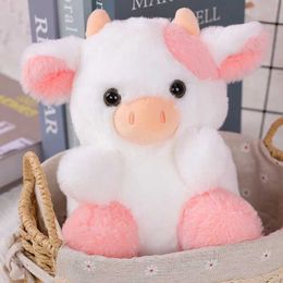 Stuffed Plush Animals Kawaii Strawberry Cow Plush Toy for Children Soft Doll Multi Coloured Pillow Holiday Gift 20cm B240515