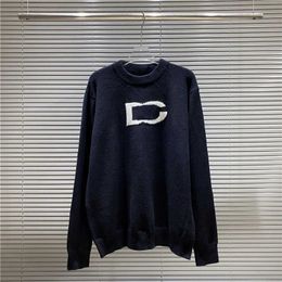 Designer Sweater Man for Woman Knit Crow Neck Womens Fashion Letter Black Long Sleeve Clothes Pullover