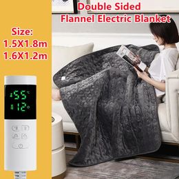 Blankets 220V Warm Heater Washable Double-sided Flannel Electric Blanket Temperature Timer Controller Multifunctioal Pad