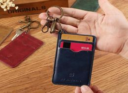 Business ID Bank Credit Card Case Cover Holder Keychains Keyrings Identity Badge With Keychain Key Ring Chain 20212442807