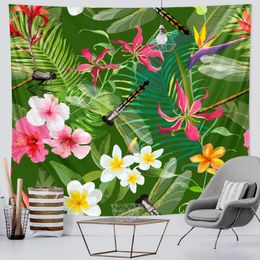 Tapestries Tropical Plant Home Art Decor Tapestry Hippie Bohemian Bed Sheet Sofa Blanket Wall Yoga Mat