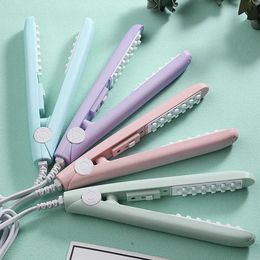 Mini 3D grid curler curling iron ceramic corn perm flat iron styling tool womens gift 240428