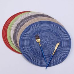 Table Mats 1PC 11cm Nordic Cotton Yarn Round Mat Western Hand-Made Anti-Skid Anti-Soup Plate Bowl Pad Cup Insulation Tea Pads