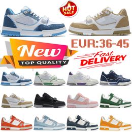 2024 designer high quality trainers Casual Shoes mens womens platform Low black white blue orange green yellow Pink Brown mens tennis fashion sneakers outdoor