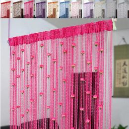 Curtain Rose Thread Door 2024 39x79 Inch String With Roses Room Divider Decoration Light Out Curtains For Bedroom